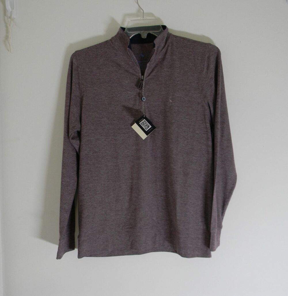 Tailorbyrd Collection Performance Quarter Zip in Burgandy Mens Small NWT